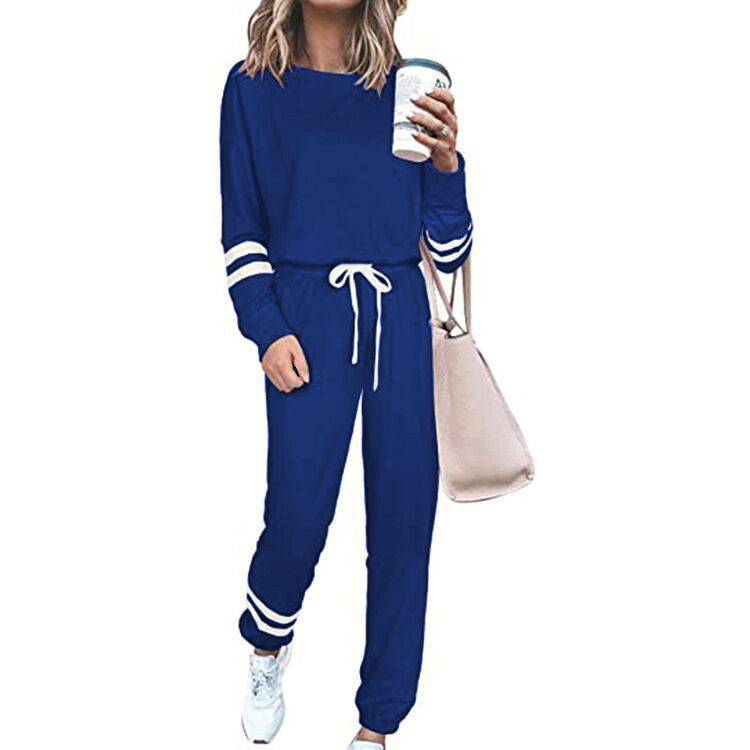 Women's Clothing Plus Size Loose-fitting Solid Color Long Sleeves Casual Suit - Clothing Personality