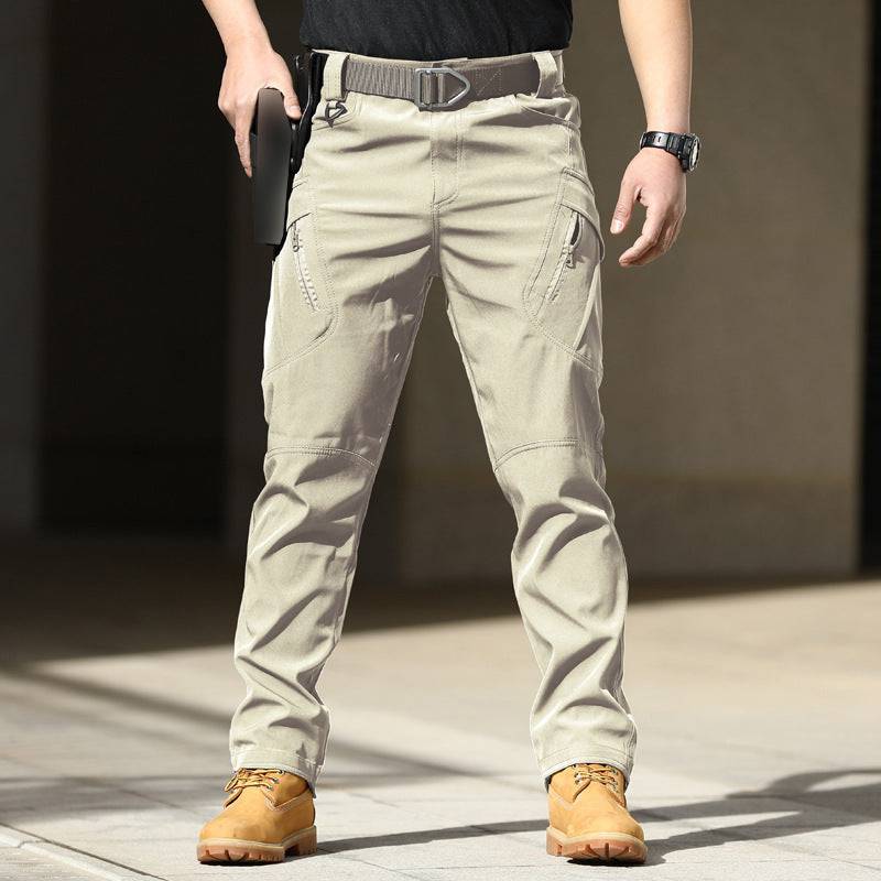 Tactical Outdoor Stretch Overalls Loose Soft Shell Pants Waterproof - Clothing Personality