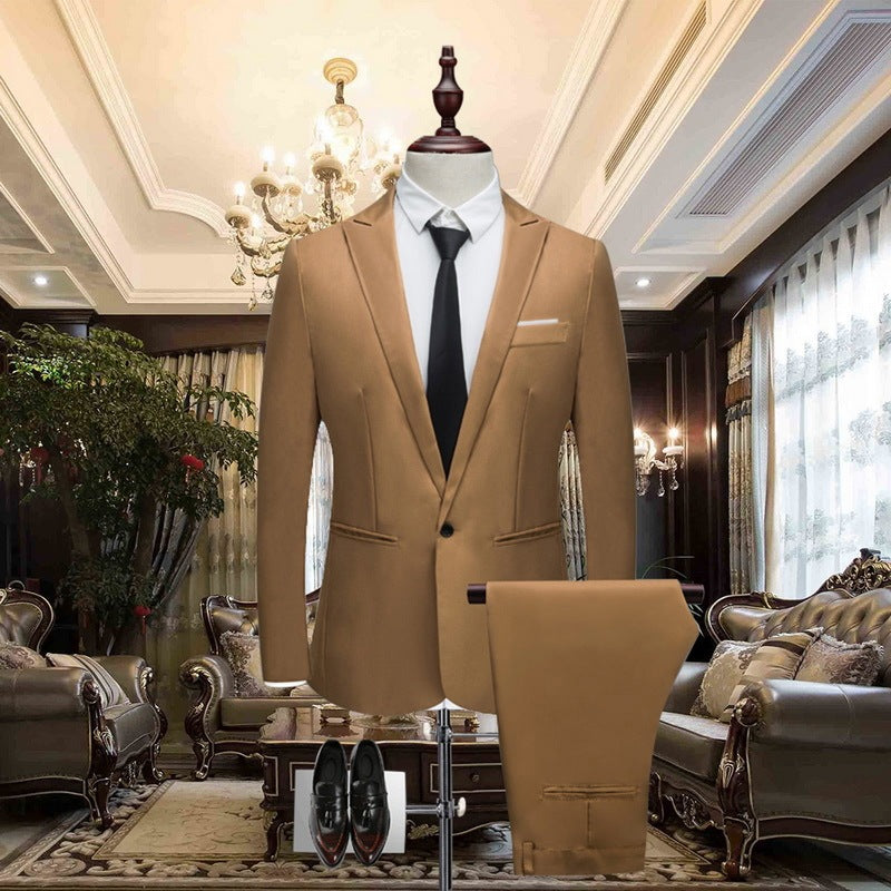 Men's Wedding Formal Suit Slim Fit Suit - Clothing Personality