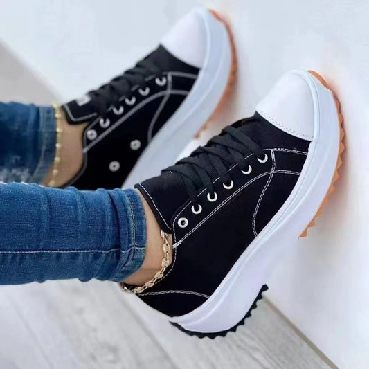 Women's Canvas High Top Casual Shoes - Clothing Personality