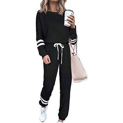 Women's Clothing Plus Size Loose-fitting Solid Color Long Sleeves Casual Suit - Clothing Personality