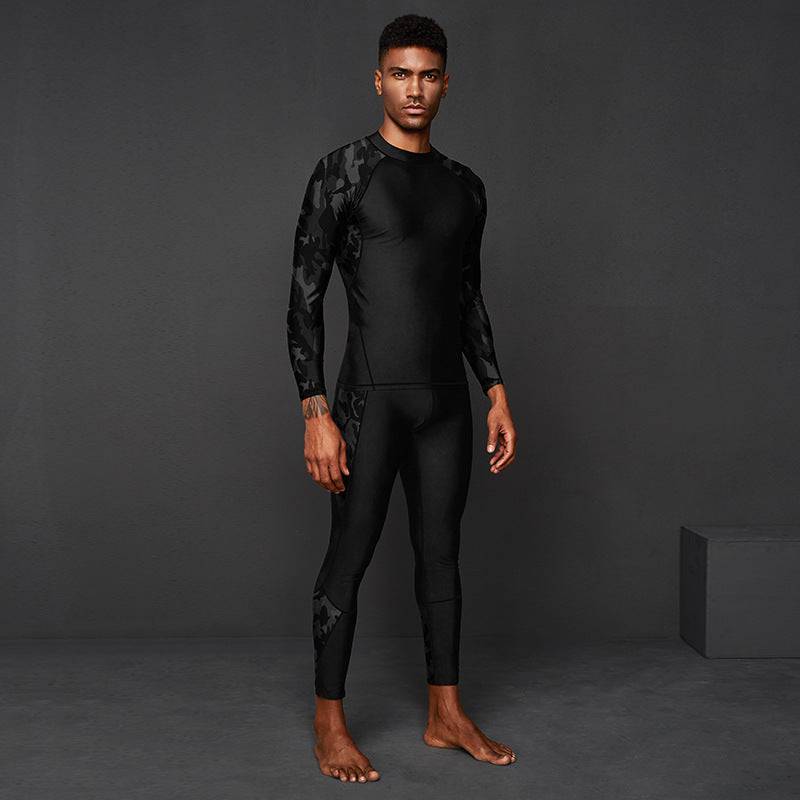 Sun Protection Long Sleeve Men's Swimsuit Suit - Clothing Personality