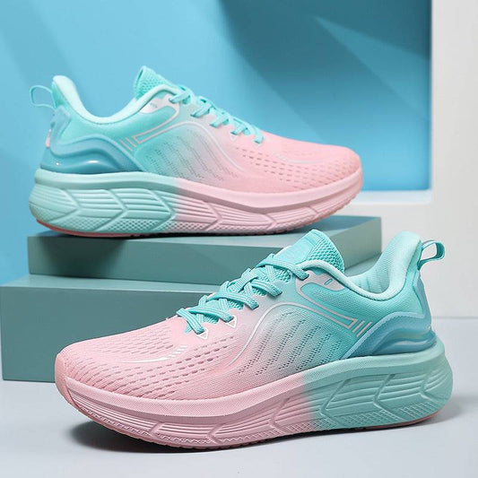 Couples Running Shoes Female Breathable Shock Absorption Springsummer Lightweight Mesh Surface Sneaker - Clothing Personality