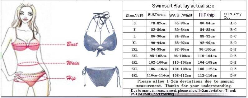 Plus Size Split Swimsuit Skirt Printed Swimwear - Clothing Personality