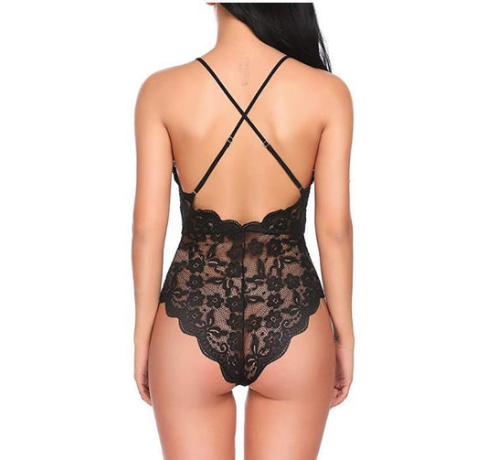 Lingerie Lace Coveralls - Clothing Personality