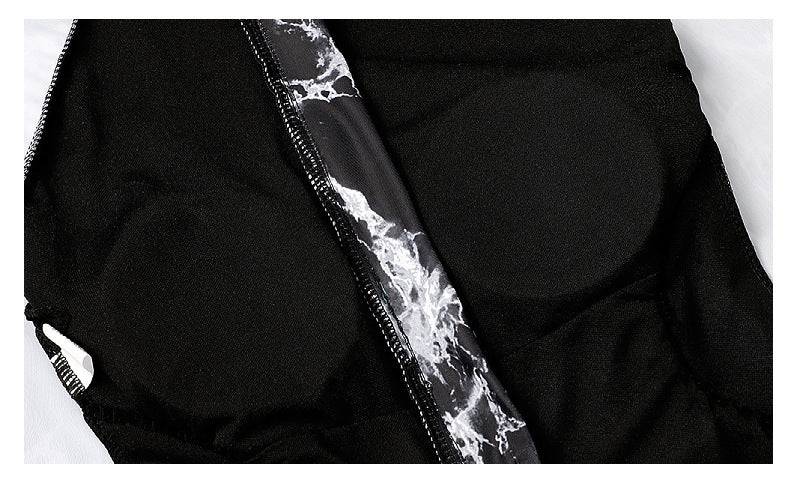 Long Sleeve Swimsuit Zipper Surfing Suit - Clothing Personality