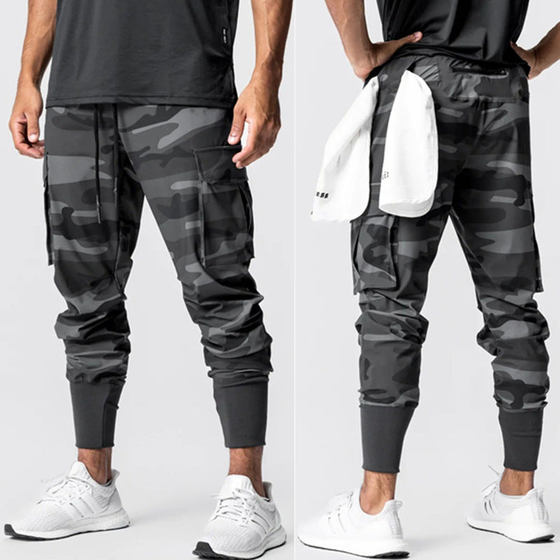 Fitness Sports Men Casual Loose Thin Woven Workwear Joggers - Clothing Personality