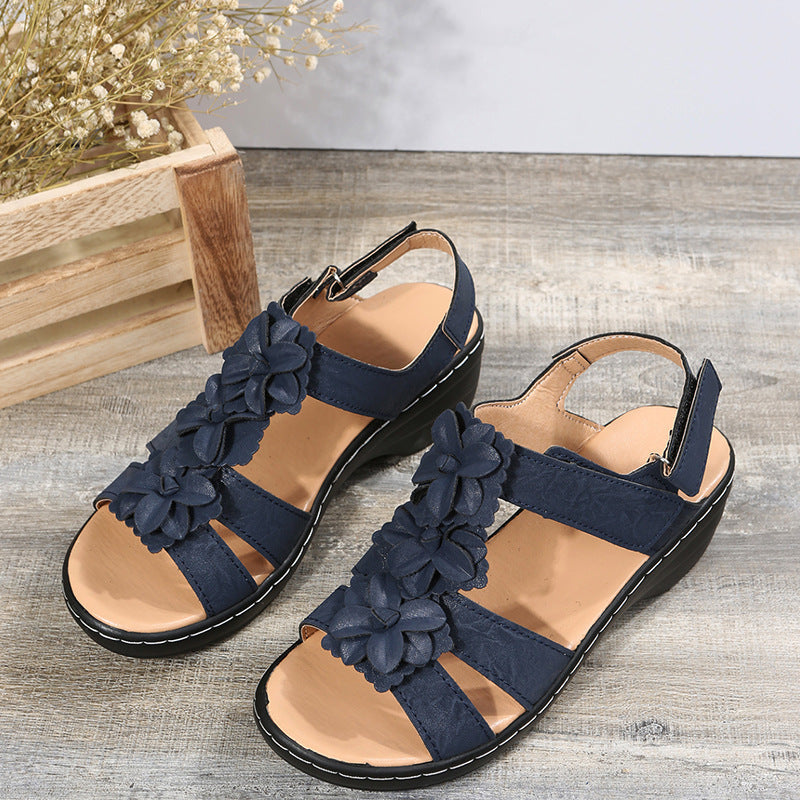 Fish Toe Sandals With Hollow Wedges - Clothing Personality