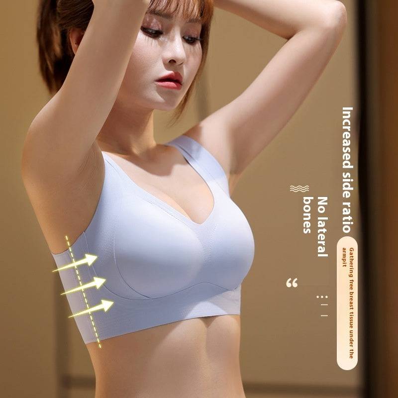 Lifting Seamless Underwear Women's Small Chest Push Up Breast Holding Prevent Accessory Breast Bra Soft Support Anti-sagging Vest Style - Clothing Personality