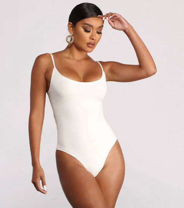 Summer Bikini Backless String Large Size Sexy Solid Color Triangle One-piece Swimsuit Womens Clothing - Clothing Personality