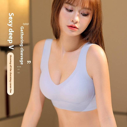 Lifting Seamless Underwear Women's Small Chest Push Up Breast Holding Prevent Accessory Breast Bra Soft Support Anti-sagging Vest Style - Clothing Personality