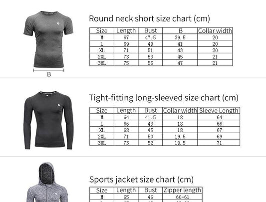 Sports Suit Fitness Wear Activewear Running Training Hoodie T-shirt Short Sleeve Shirt Long Sleeve Layering Winter Fall Men