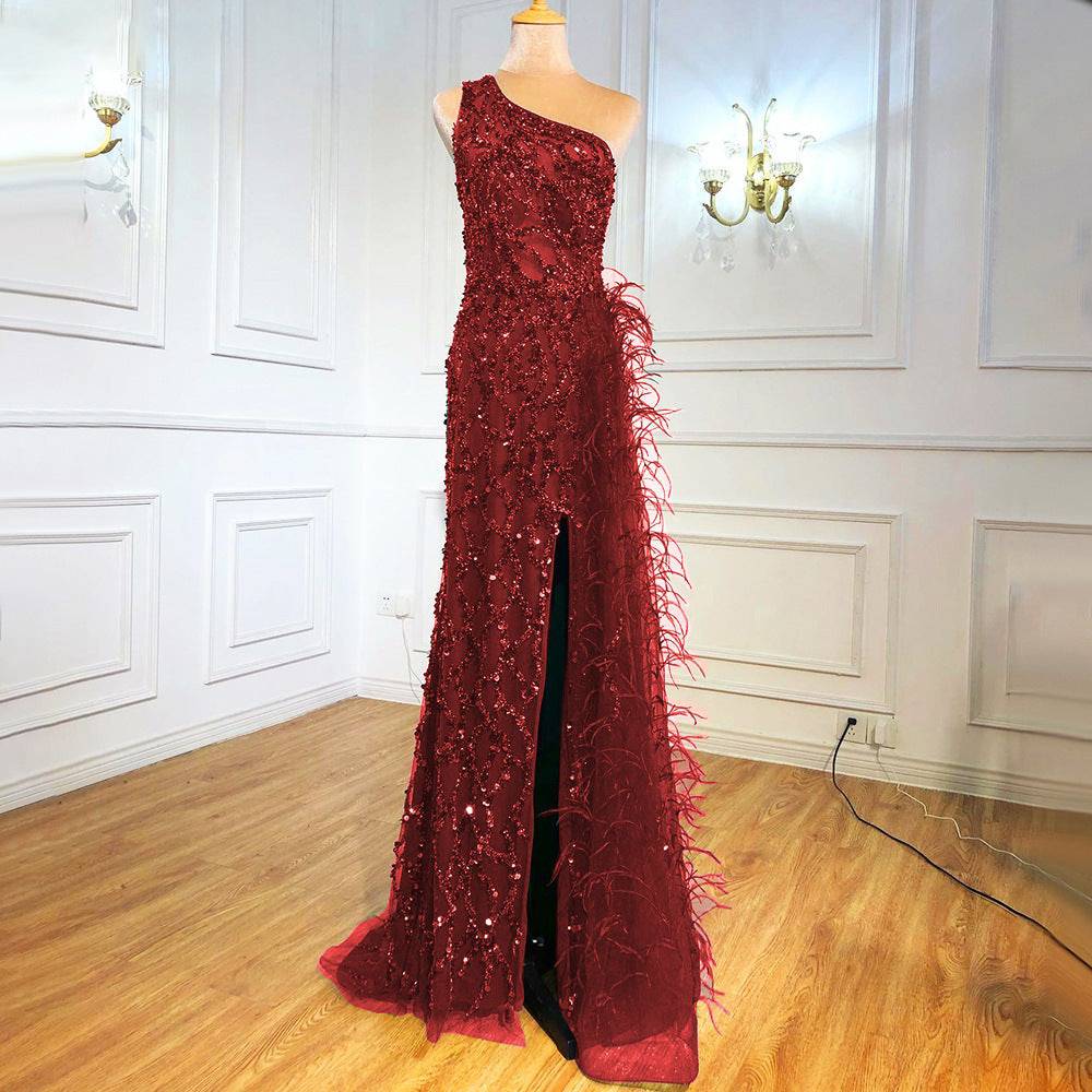 Women Party Dress Lady Evening Gown Plus Size 4XL Silm Elegant Evening Dress Skirt - Clothing Personality