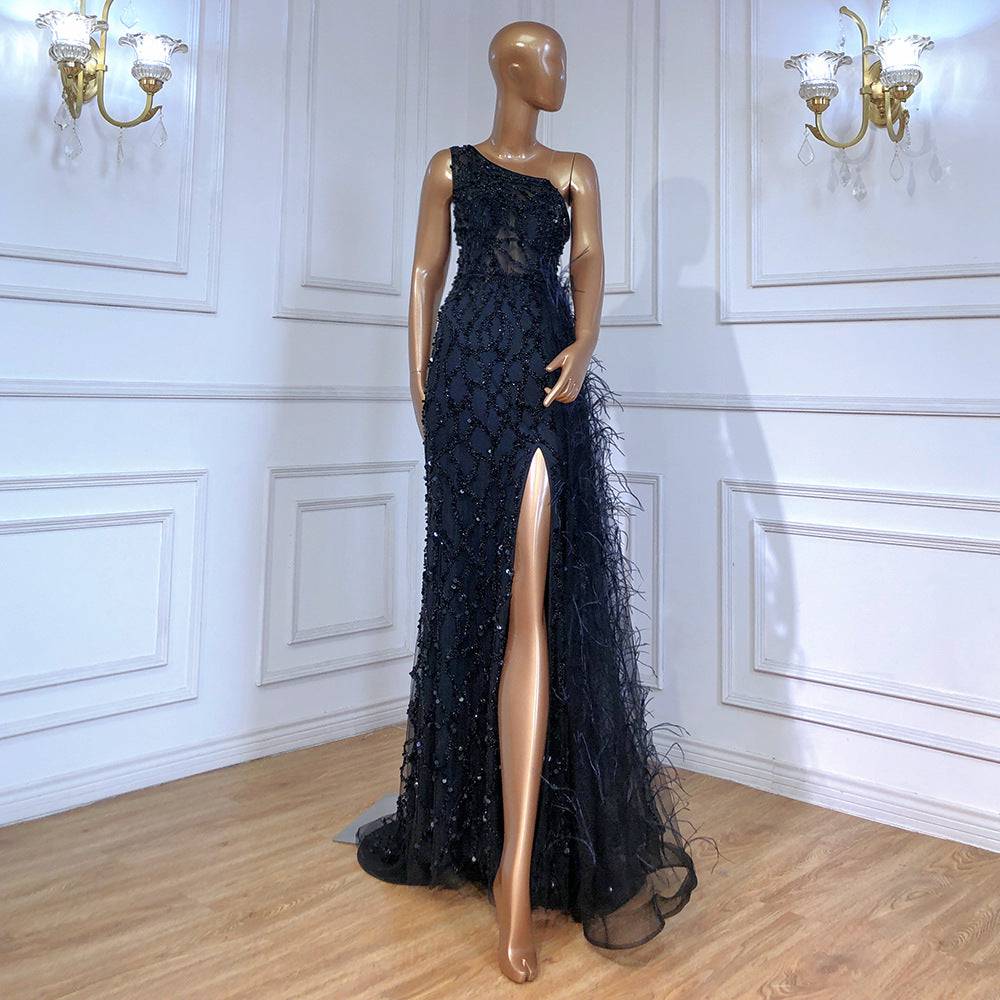Women Party Dress Lady Evening Gown Plus Size 4XL Silm Elegant Evening Dress Skirt - Clothing Personality