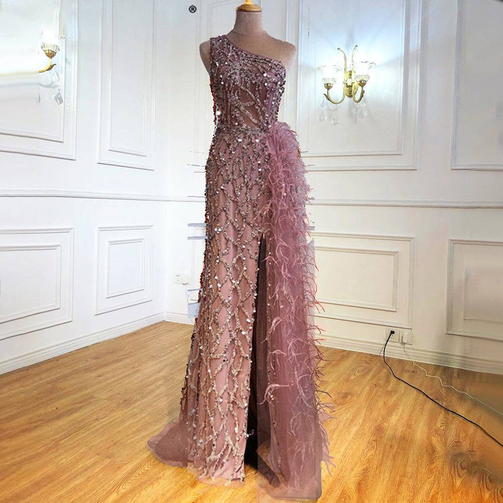 Women Party Dress Lady Evening Gown Plus Size 4XL Silm Elegant Evening Dress Skirt - Clothing Personality
