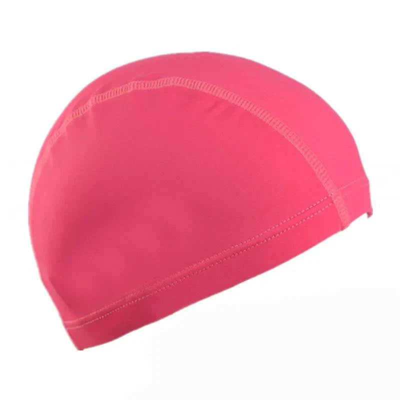 Ultra thin Bathing Caps Free Size Comfortable Swimming Caps For Men Women Elastic Nylon Ear Protection Long Hair Swimming Hat - Clothing Personality