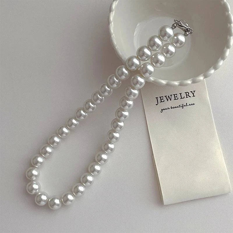 Imitation Pearl Multi-layered Women's Necklace Exaggerated Fashion High Street Club Party Banquet Necklace For Women Jewelry - Clothing Personality
