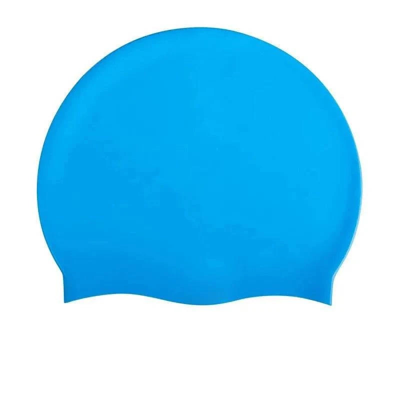 Swimming Cap Silicone Waterproof Swim Hat for Men Women Adult Kids Long Hair Pool Caps Diving Swimming Equipment Elastic Caps - Clothing Personality