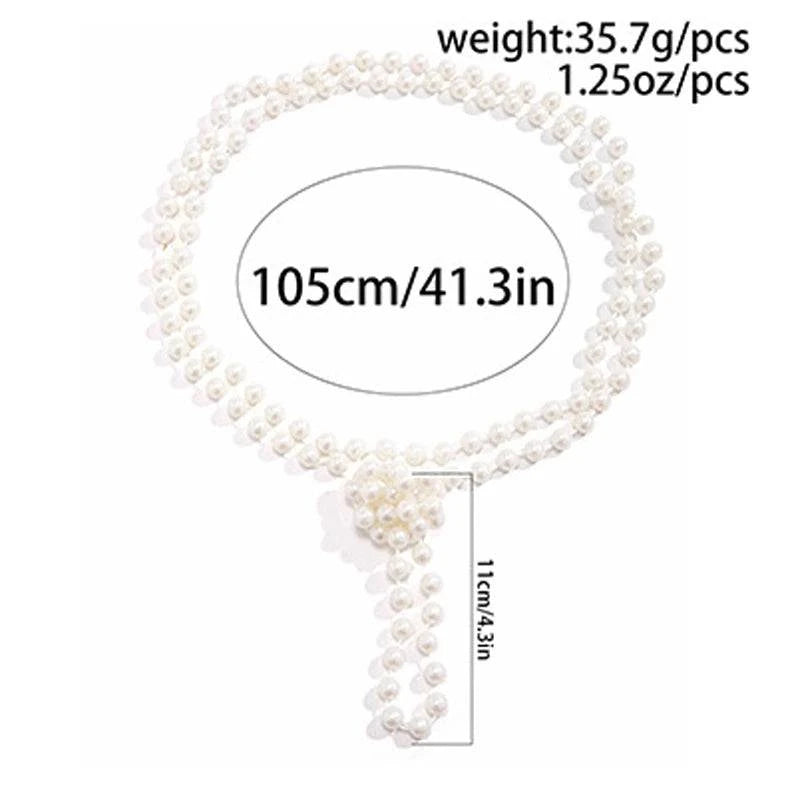 Imitation Pearl Multi-layered Women's Necklace Exaggerated Fashion High Street Club Party Banquet Necklace For Women Jewelry - Clothing Personality
