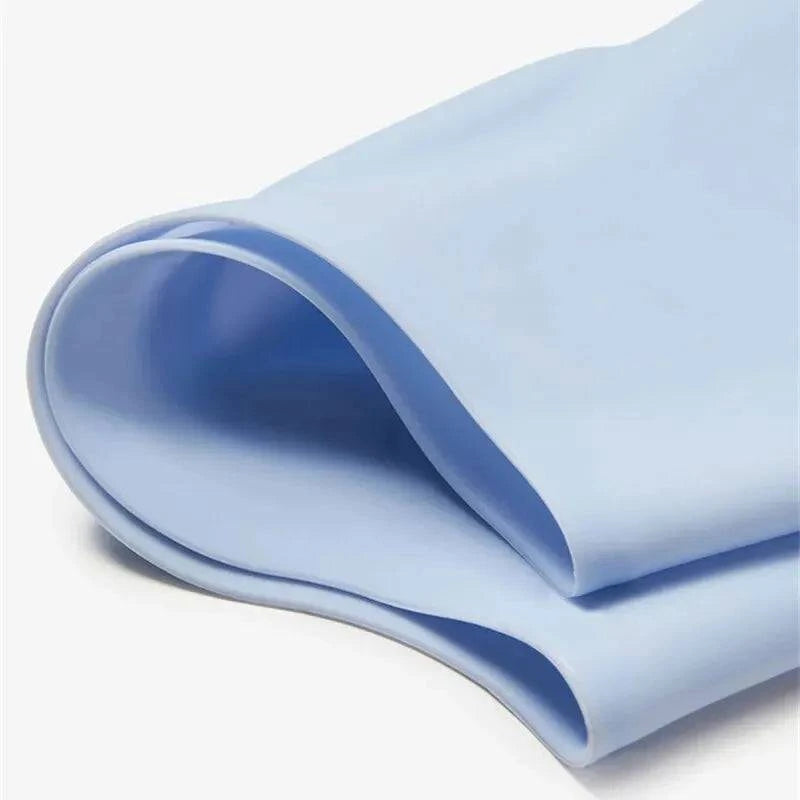 Swimming Cap Silicone Waterproof Swim Hat for Men Women Adult Kids Long Hair Pool Caps Diving Swimming Equipment Elastic Caps - Clothing Personality