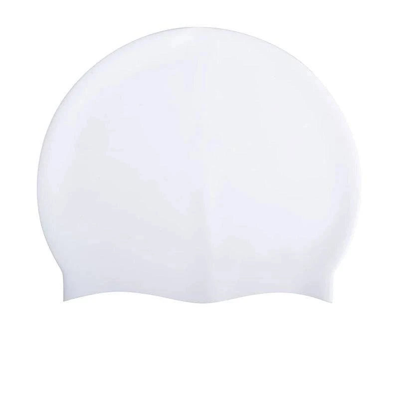 Swimming Cap Silicone Waterproof Swim Hat for Men Women Adult Kids Long Hair Pool Caps Diving Swimming Equipment Elastic Caps - Clothing Personality