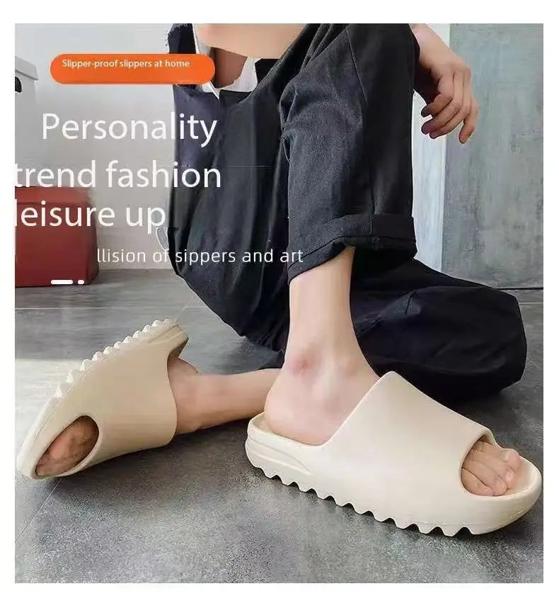 Men's Open Toe Slippers Thick-Soled Sandals Spring Summer New Non-slip Wearing Sandals