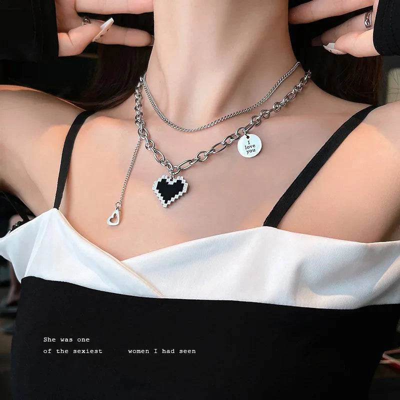 Vintage Round Charm Layered Necklace Women's Jewelry Layered Accessories for Girls Clothing Aesthetic Gifts Fashion Pendant 2022 - Clothing Personality