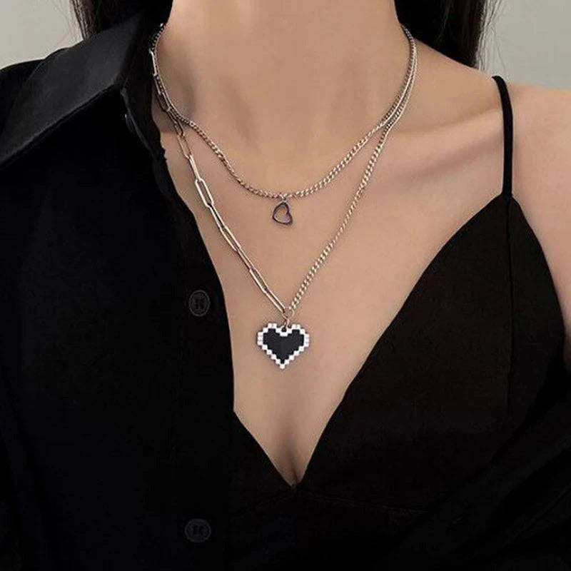 Vintage Round Charm Layered Necklace Women's Jewelry Layered Accessories for Girls Clothing Aesthetic Gifts Fashion Pendant 2022 - Clothing Personality