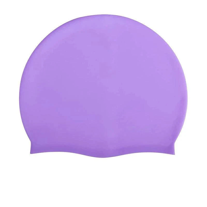 Swimming Cap Silicone Waterproof Swim Hat for Men Women Adult Kids Long Hair Pool Caps Diving Swimming Equipment Elastic Caps - Clothing Personality