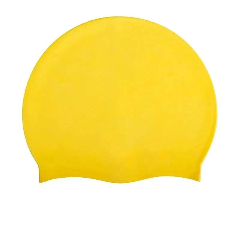 Swimming Cap Silicone Waterproof Swim Hat for Men Women Adult Kids Long Hair Pool Caps Diving Swimming Equipment Elastic Caps - Clothing Personality