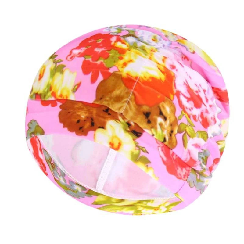 Swimming Hat Women Unisex Girls Long Hair Bathing Cap Swimming Cap Stretch Drape Free Size Swim Pool Sport Elastic Nylon Turban - Clothing Personality
