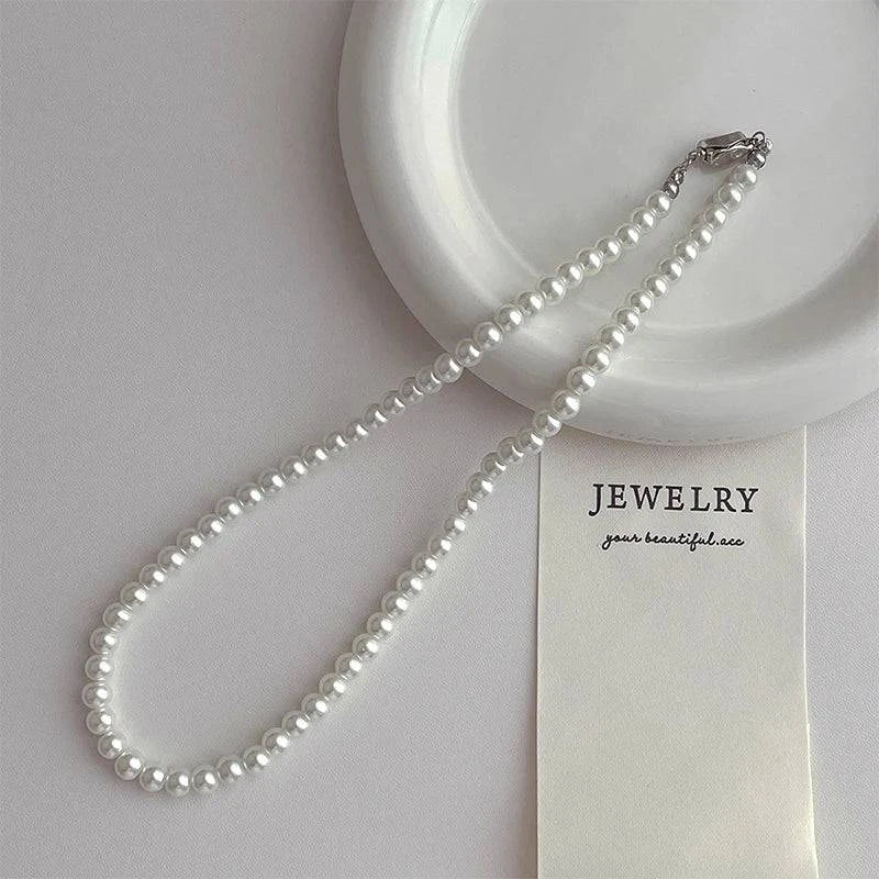 Imitation Pearl Multi-layered Women's Necklace Exaggerated Fashion High Street Club Party Banquet Necklace For Women Jewelry - Clothing Personality