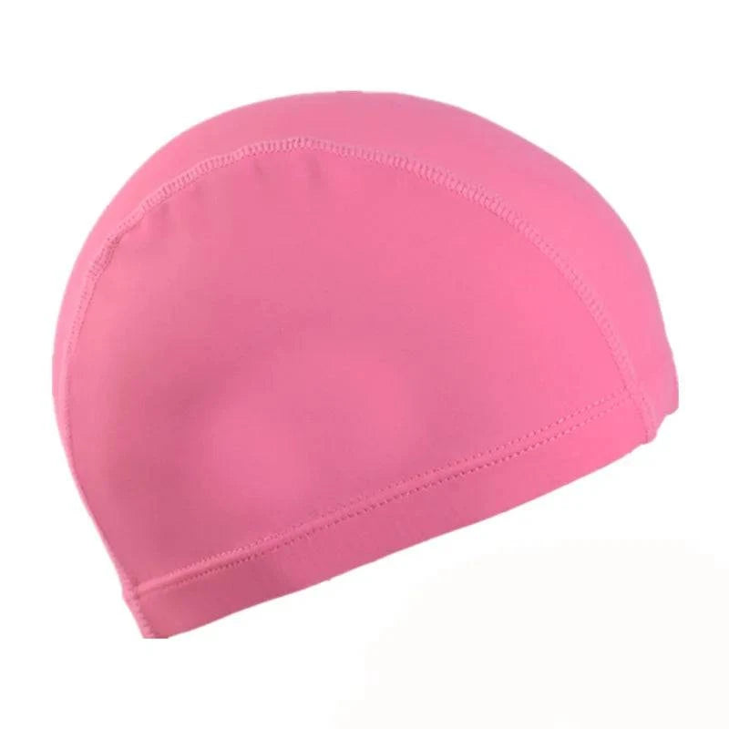Ultra thin Bathing Caps Free Size Comfortable Swimming Caps For Men Women Elastic Nylon Ear Protection Long Hair Swimming Hat - Clothing Personality
