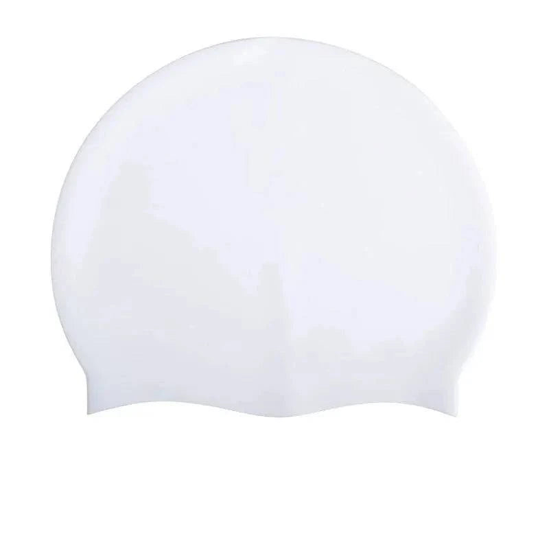 Swimming Cap Silicone Waterproof Swim Hat for Men Women Adult Kids Long Hair Pool Caps Diving Swimming Equipment Elastic Caps - Clothing Personality
