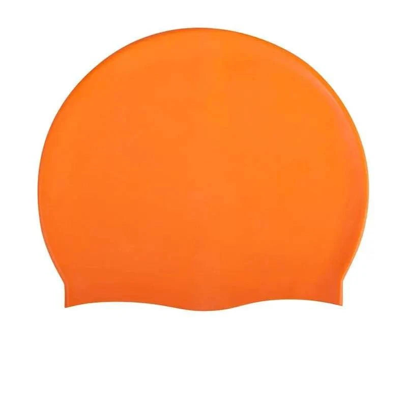 Swimming Cap Silicone Waterproof Swim Hat for Men Women Adult Kids Long Hair Pool Caps Diving Swimming Equipment Elastic Caps - Clothing Personality