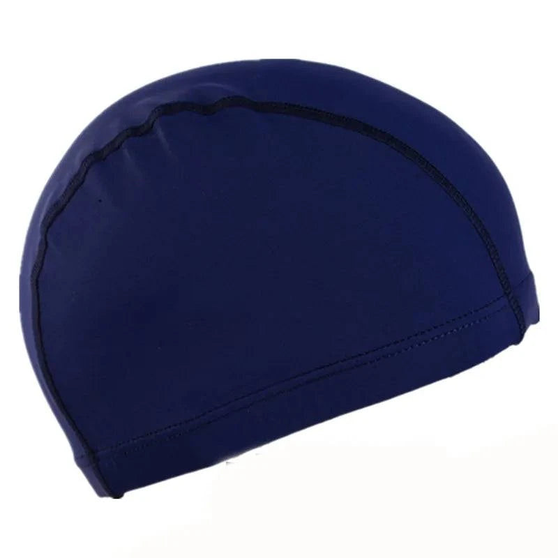 Ultra thin Bathing Caps Free Size Comfortable Swimming Caps For Men Women Elastic Nylon Ear Protection Long Hair Swimming Hat - Clothing Personality