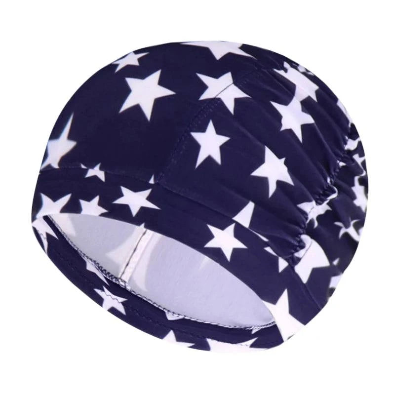 Swimming Hat Women Unisex Girls Long Hair Bathing Cap Swimming Cap Stretch Drape Free Size Swim Pool Sport Elastic Nylon Turban - Clothing Personality