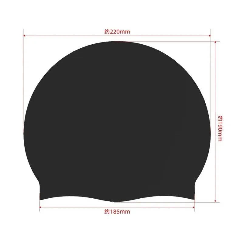 Swimming Cap Silicone Waterproof Swim Hat for Men Women Adult Kids Long Hair Pool Caps Diving Swimming Equipment Elastic Caps - Clothing Personality