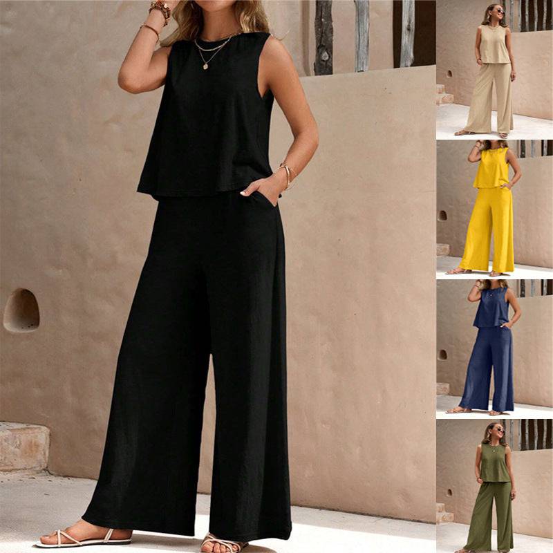 Spring Summer collection Two Piece 2 Piece Outfit Elegant Pants Sets for Women Multicolor