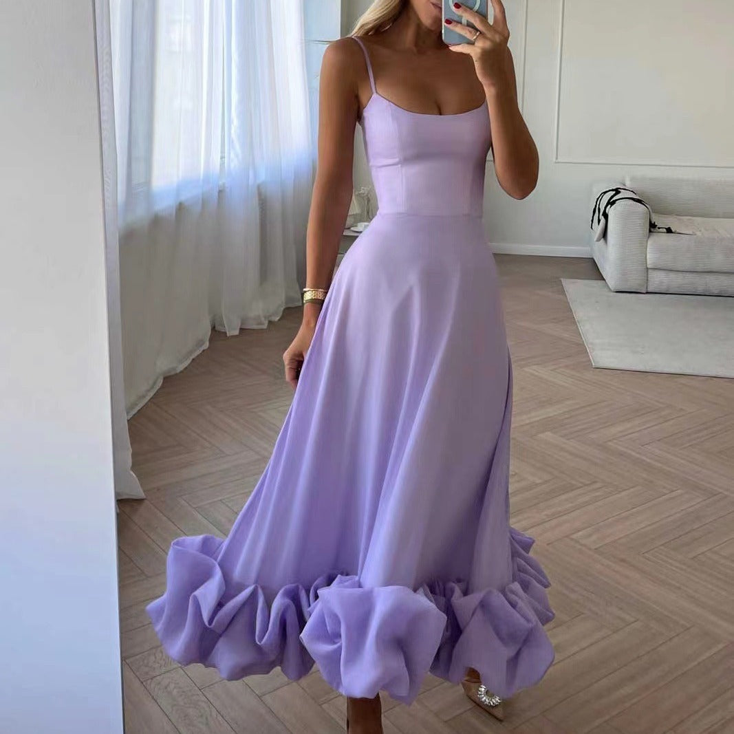 Fashion Flower Swing Three-dimensional Flower A- Line Skirt Womens Clothing - Clothing Personality