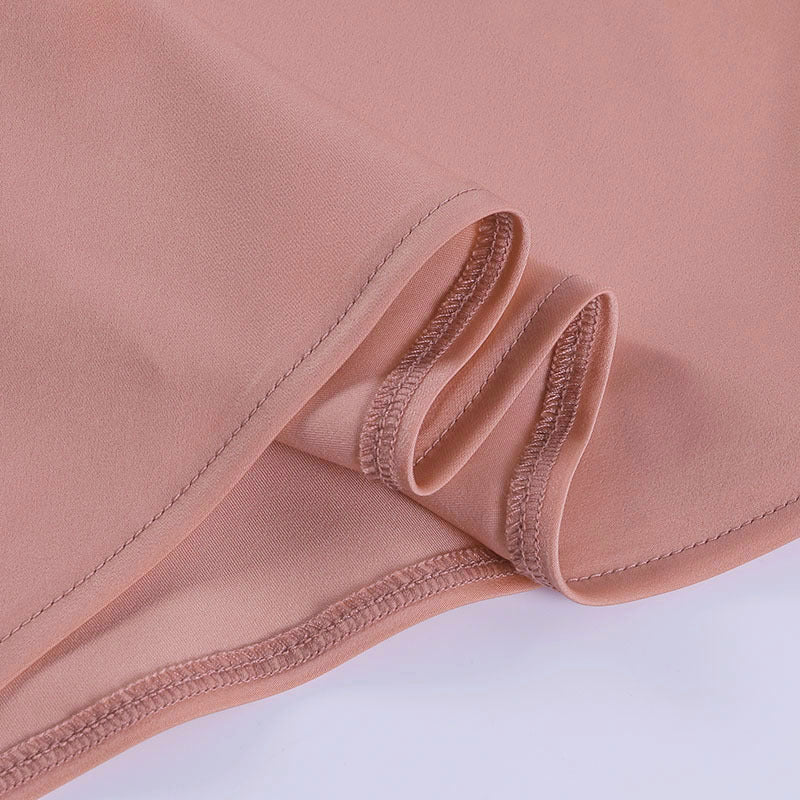 Satin Party Dress V Neck Backless Mini Sleeveless Summer Party Dress - Clothing Personality