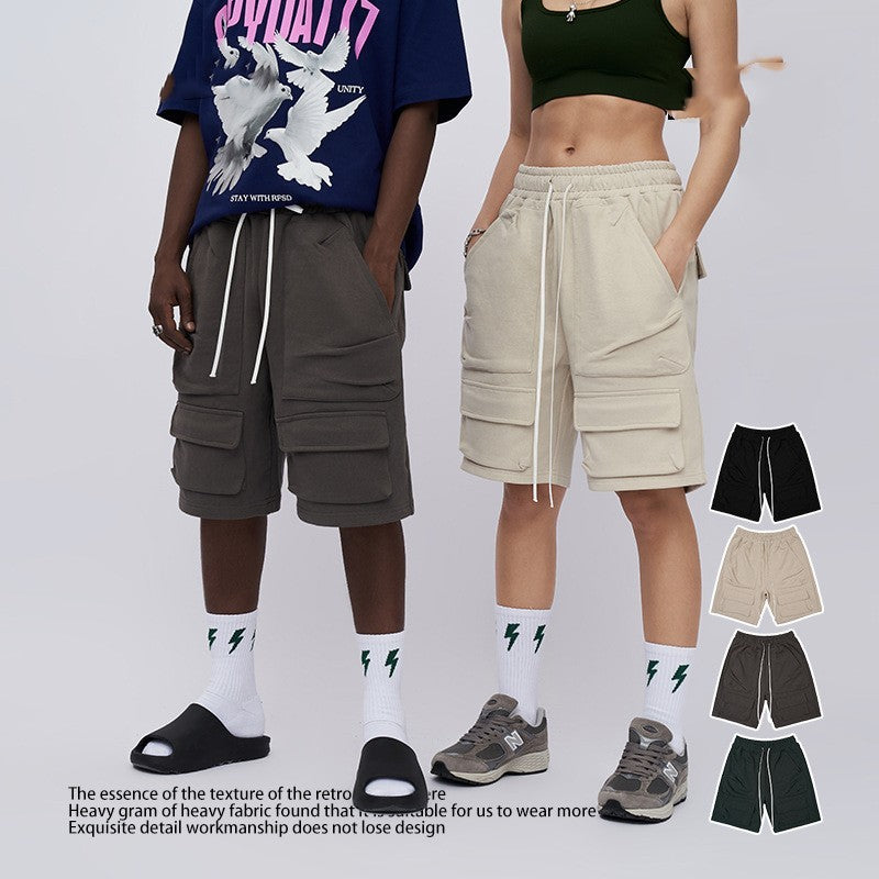 Multi-Pocket Workwear Shorts For Men - Clothing Personality