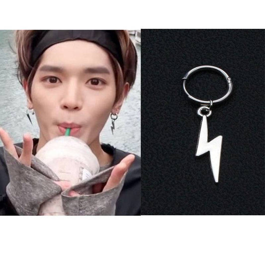 Hoop Huggie Silver Color Earrings For Men Stainless S - Clothing Personality