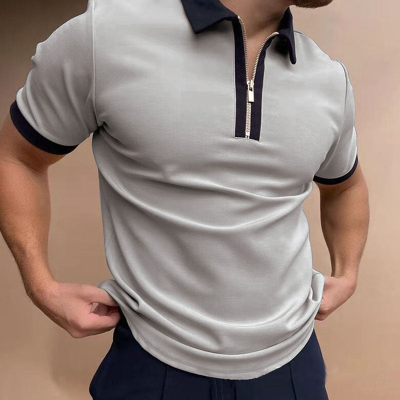 Men's Polo Shirt Men Solid Polo Shirts Brand Men Short-Sleeved Shirt Summer Shirt Man Clothing - Clothing Personality