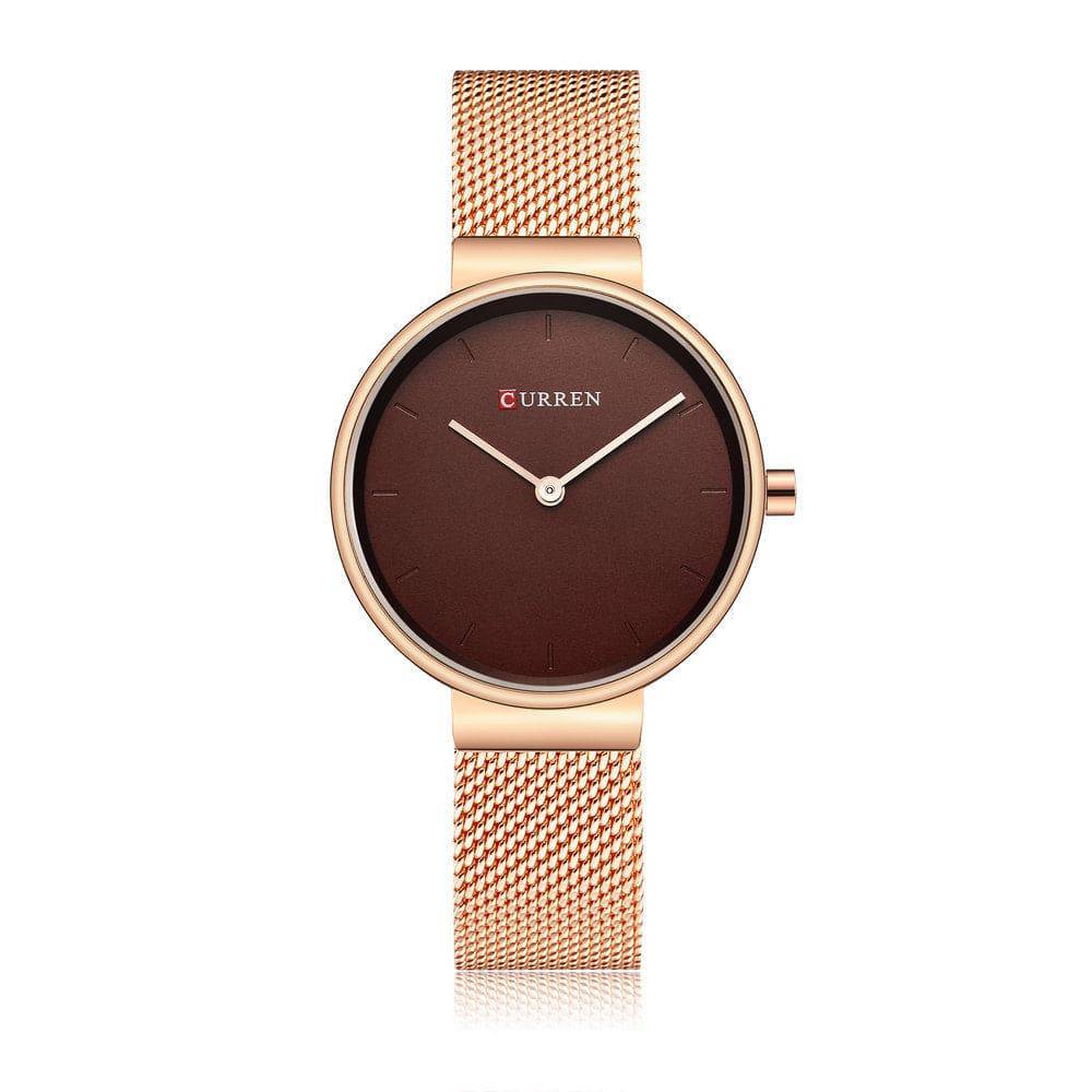 Fashion New Water Quartz Watch Women's Mesh Belt Casual Business Pointer Watch - Clothing Personality
