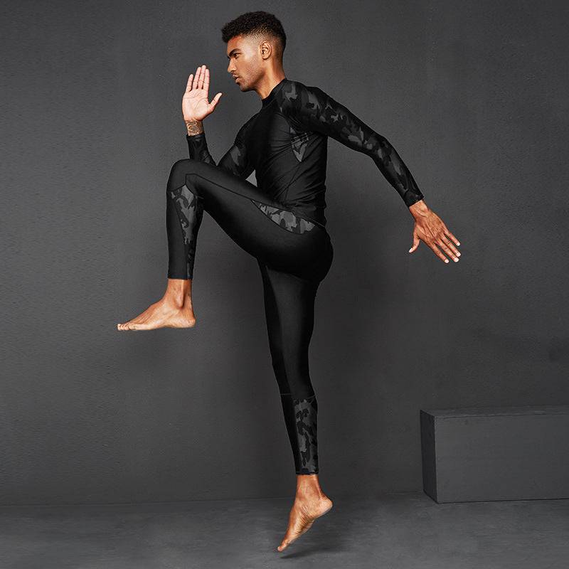 Sun Protection Long Sleeve Men's Swimsuit Suit - Clothing Personality