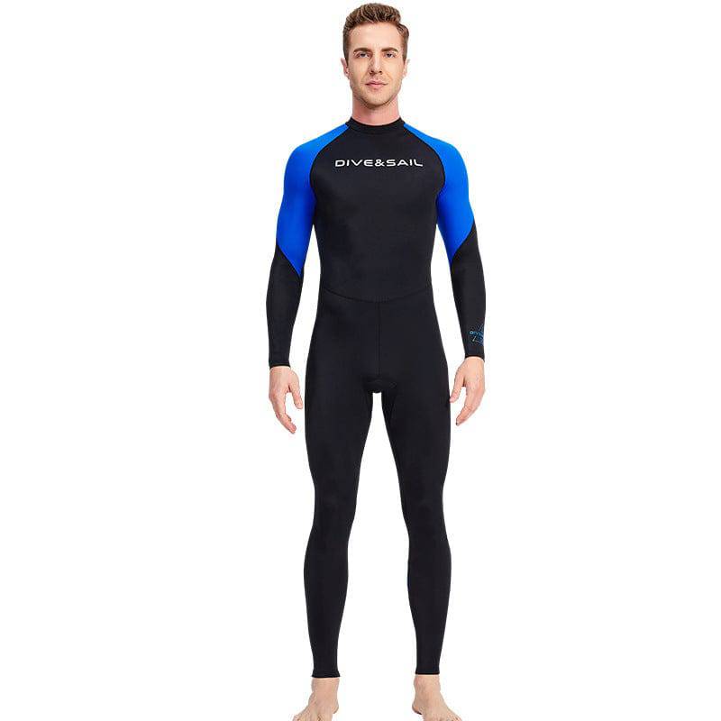 New Diving Suit Men's One-piece Thin Type Sunscreen Quick-drying Swimsuit - Clothing Personality