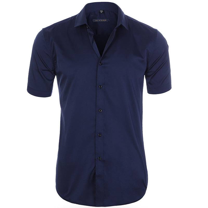 Men's No Iron Casual Polyester Shirt - Clothing Personality
