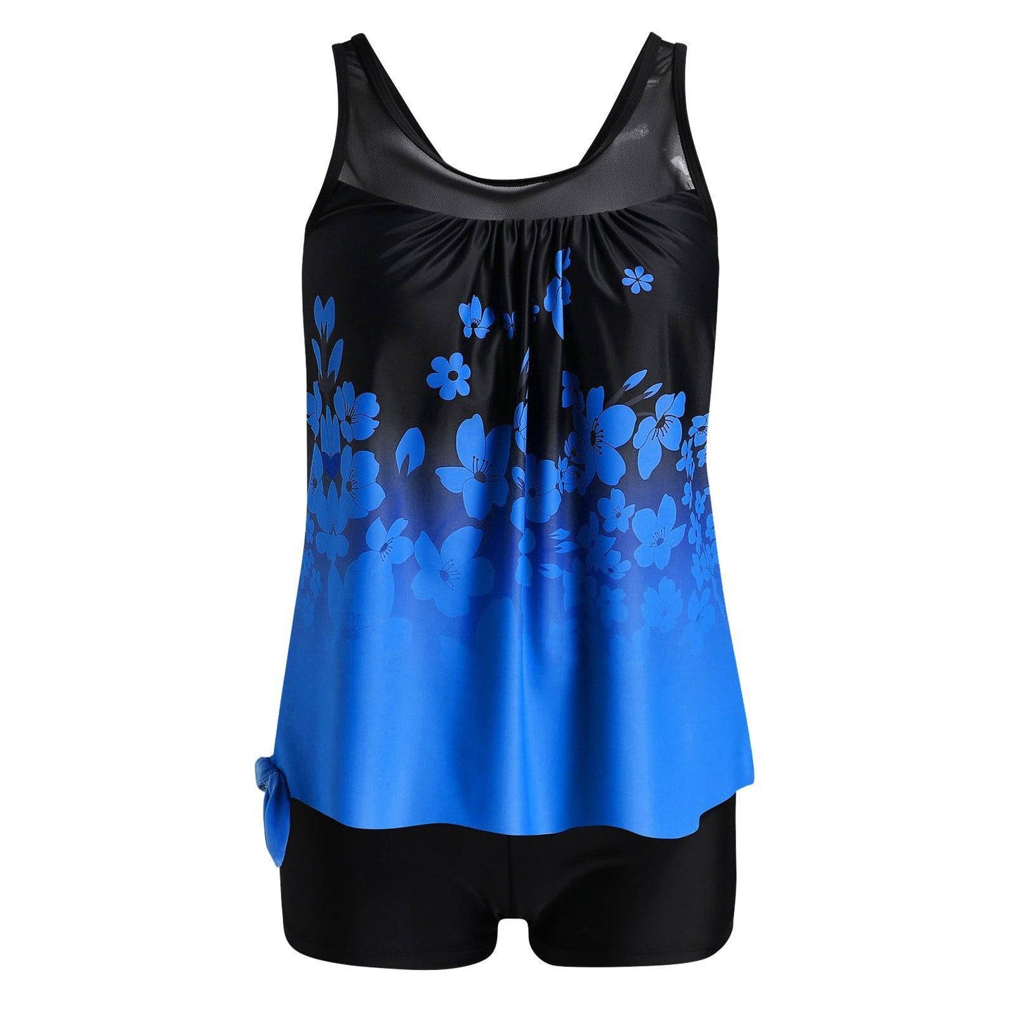 Women's Gradient Print High Waist Tankini Skirt - Clothing Personality