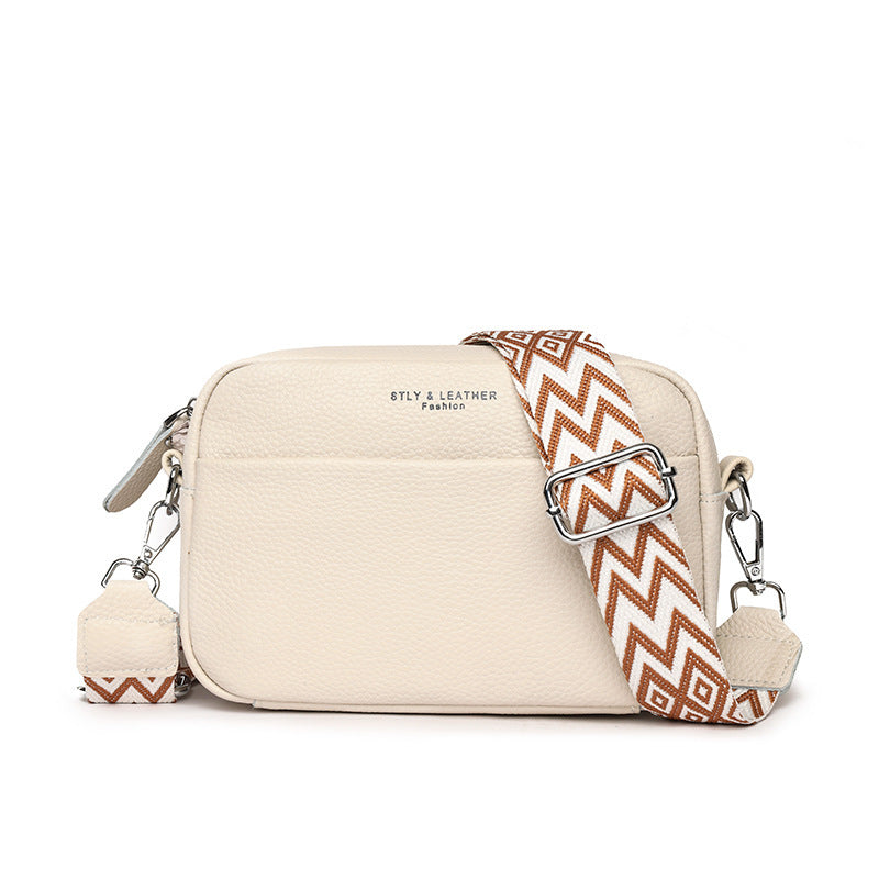 Fashion Shoulder Crossbody Bags With Rhombus Embroidered Wide Shoulder Strap Cute Small Square Bag Women - Clothing Personality